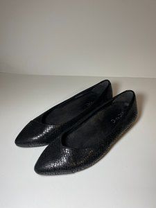 Vionic Snakeskin Black Flats Women's Size 6 Formal | Business Casual | Comfort